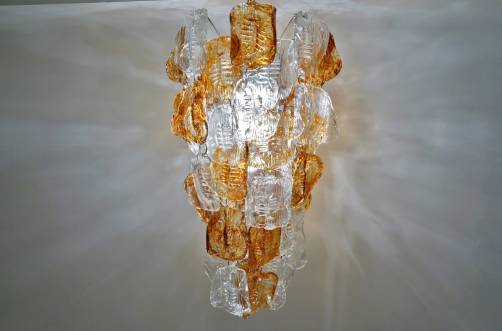 Mazzega chandelier, Murano glass chandelier, 1970`s ca, Italian